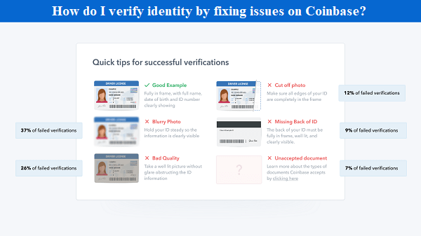 Coinbase identity verification