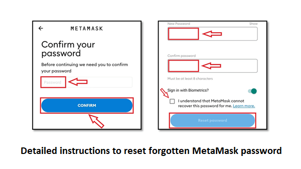 forgot metamask password